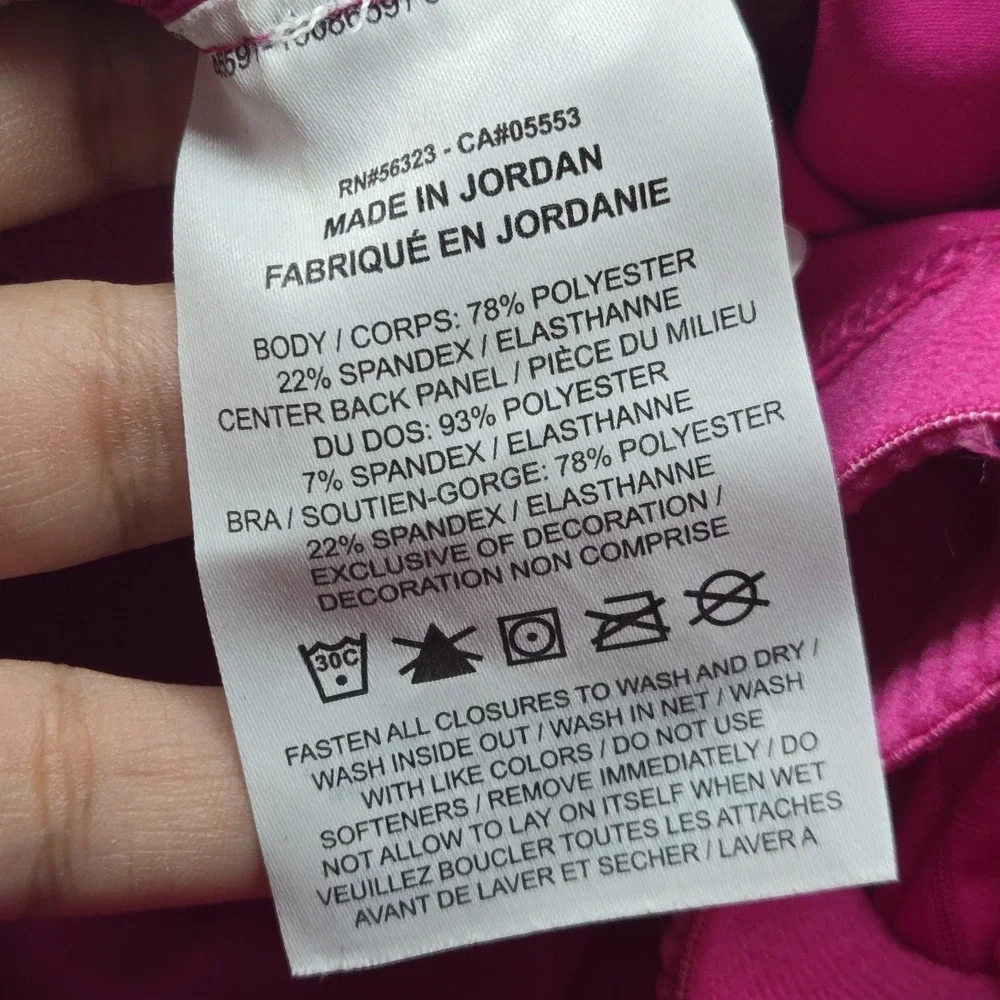 Nike Women Sports Bra Large Pink Pro Dri FIT Pullover  Zipper Pullover READ